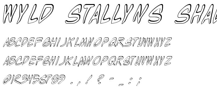 Wyld Stallyns Shadow font